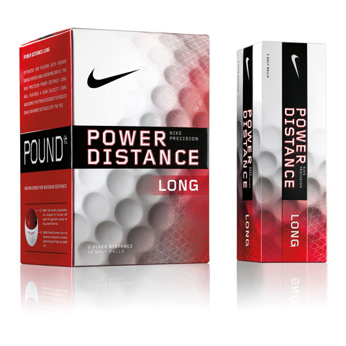 Power Distance Long Golf Balls Red 12 Pack