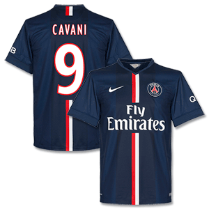 PSG Home Cavani No.9 Shirt 2014 2015 (Fan Style