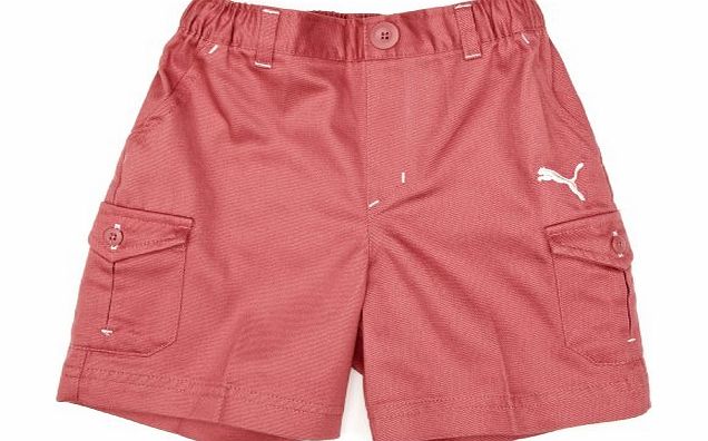 Nike Puma Infants Cargo Style Bermuda Shorts for 2 - 4 Months (Rose Wine)