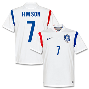 South Korea Away H M Son Shirt 2014 2015 (Fan