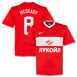 Spartak Moscow Home McGeady Shirt 2013 2014 (Fan