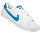 Nike Tennis Classic White/Turquoise Blue Leather
