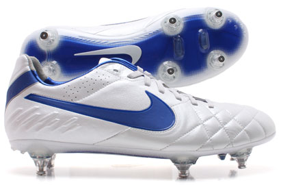 Nike Tiempo Legend IV SG Football Boots White/Blue