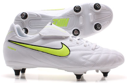 Nike Tiempo Natural III SG Football Boots White/Volt