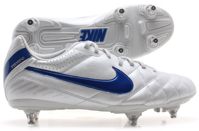 Tiempo Natural IV SG Football Boots White/Blue