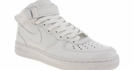 White Air Force 1 Mid Trainers