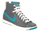 Nike Womens Blazer Mid Dark Grey/Turquoise Blue