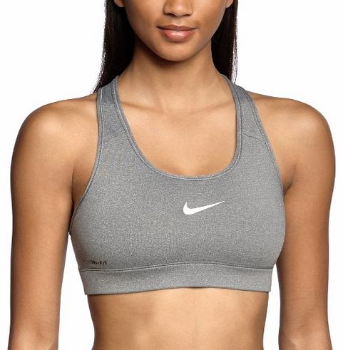 Nike Womens Pro Bra - Carbon Heather/Black, X-Small