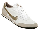 Womens Track Racer White/Pewter Leather
