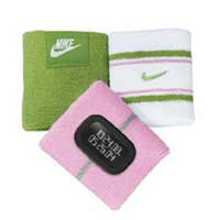 Nike WR0094906 Sweatband Watch Pink, Green and Yellow