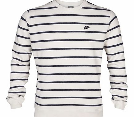 Nike YD Stripe Crew - Blackened Blue/Sail