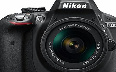 Nikon D3300 Digital SLR Camera - Black (24.2 MP, AF-P 18-55 Non-VR Lens Kit) 3-Inch LCD Screen