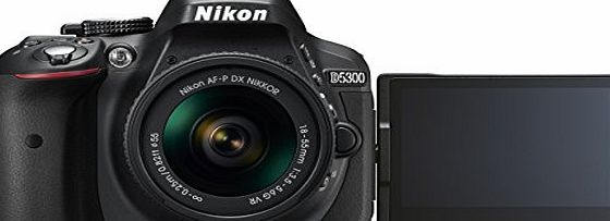 Nikon D5300 Digital SLR Camera - Black (24.2 MP, AF-P 18-55VR Lens Kit) 3-Inch LCD Screen