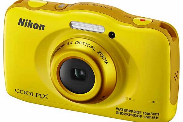 Nikon S32 13MP Tough Camera - Yellow