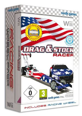 NINTENDO Drag and Stock Car Racer and Wheel Wii
