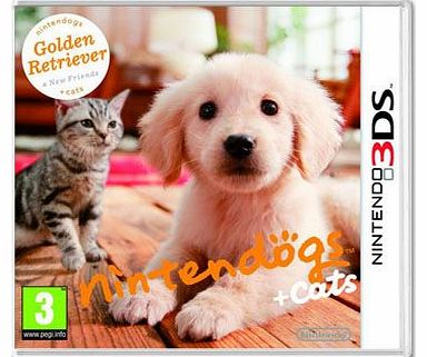 gs and Cats 3D - Golden Retriever on