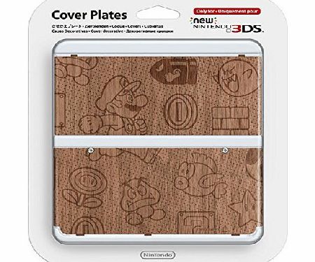 Nintendo New Nintendo 3DS Coverplate - Mario (Wood)