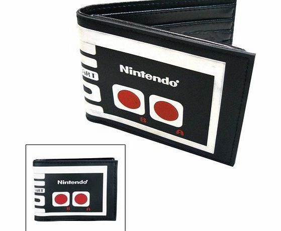 Nintendo  ORIGINAL NES Controller Bi-Fold Wallet, Black