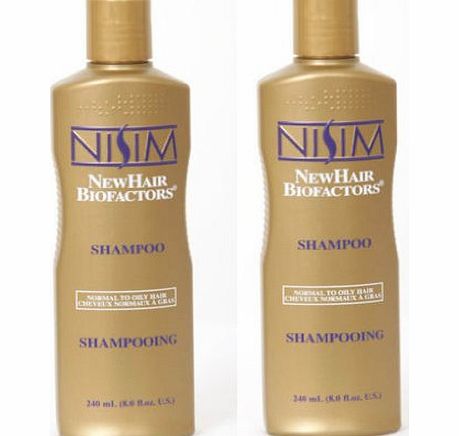 Nisim Shampoo Hair Loss Treatment - for Normal to Oily Hair X2 (Thinning hair / Scalp irritations)