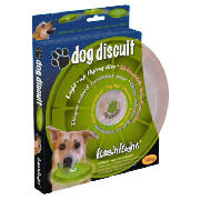 Dog Discuit LED Frisbee Green