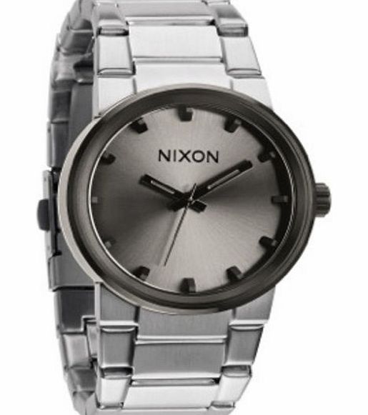 Mens Nixon Cannon Watch - Silver / Gunmetal