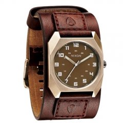 Nixon Mens Nixon Scout Leather watch 1400 brown