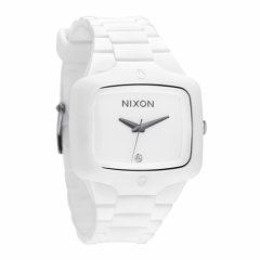 Nixon Mens Nixon The Rubber Player Watch White