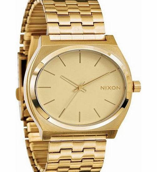 Nixon Mens Nixon Time Teller Watch - Gold Colour