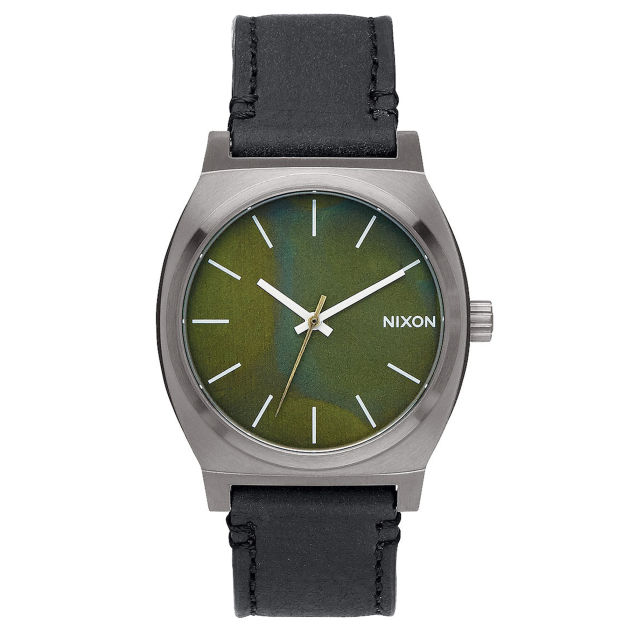 Nixon Mens Nixon Time Teller Watch - Gunmetal / Green
