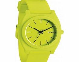 Nixon Mens Time Teller P Neon Yellow Watch