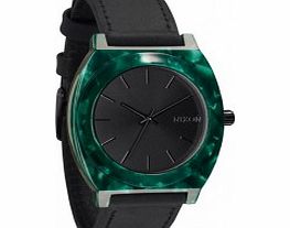 Nixon The Time Teller Acetate Leather Emerald