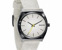 Nixon The Time Teller Canvas White Watch