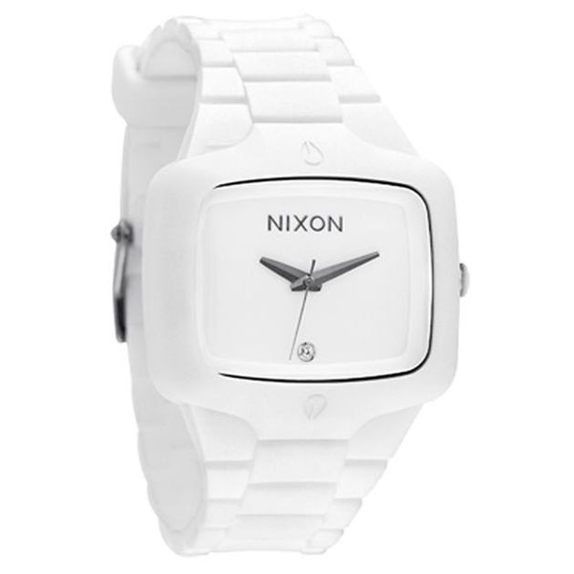 Nixon Womens Nixon Rubber Player Watch - White