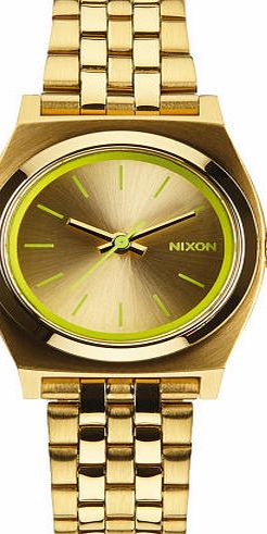 Nixon Womens Nixon Small Time Teller Watch - Gold /