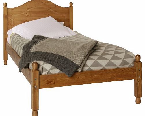 Copenhagen Single Bed, 3 ft, 95 x 200 x 101 cm, Antique Pine
