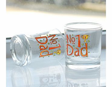 1 Dad Pair of Whisky Tumblers