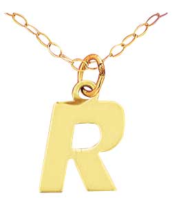 9ct Gold Initial R Pendant