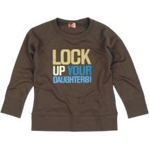 Lock Up Brown Long Sleeve T-Shirt by No Added
