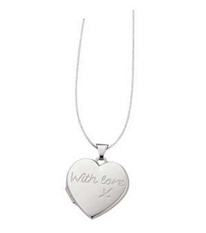 no Coleen Sterling Silver With Love Locket Pendant