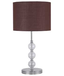 Glass Ball Chocolate Table Lamp