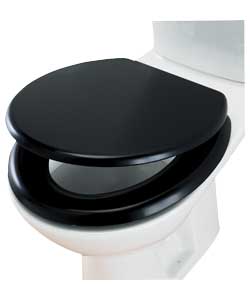 Moulded Black Toilet Seat