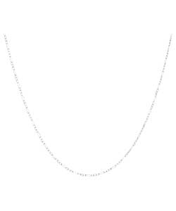 no Sterling Silver 3 in 1 Figaro Chain - 18 inches