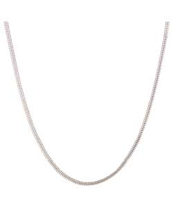 no Sterling Silver Double Curb Necklet