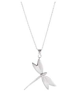no Sterling Silver Dragonfly Pendant