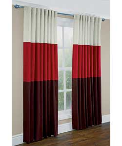 Trio Red Curtains - 66 x 72 inches