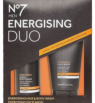No7 Mens No7 Men Energising Body and Skincare Duo 10175719