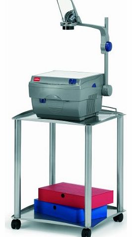 Overhead Projector Trolley with 30 kg Load Capacity, Steel Grey