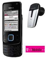 6600 Slide + FREE Bluetooth Headset T-Mobile Pay as you Go Talk and Text