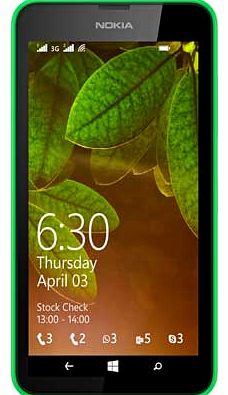 Nokia Sim Free Nokia Lumia 630 Mobile Phone - Green