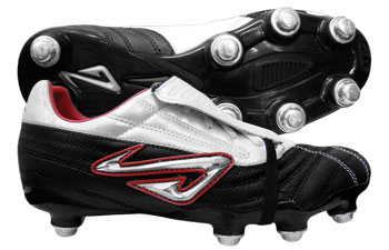 Nomis Football Boots  Spoiler SG Football Boots Black /White/ Red